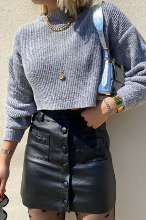 Cropped de Trico Mayte Mussi