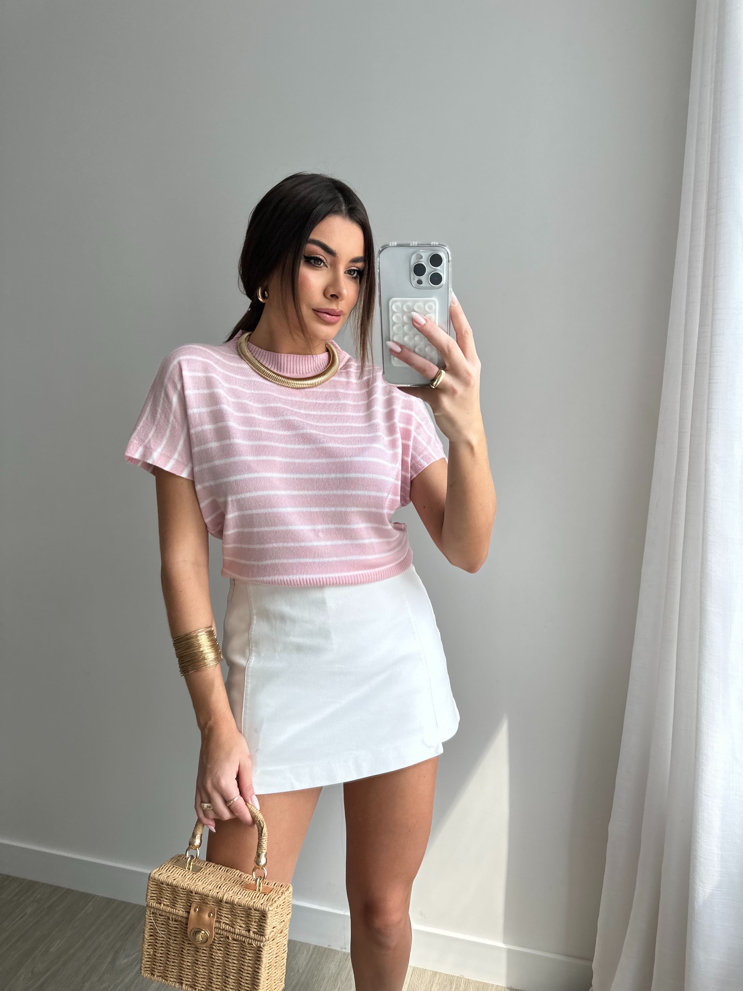 Blusa de Trico Malu Listras